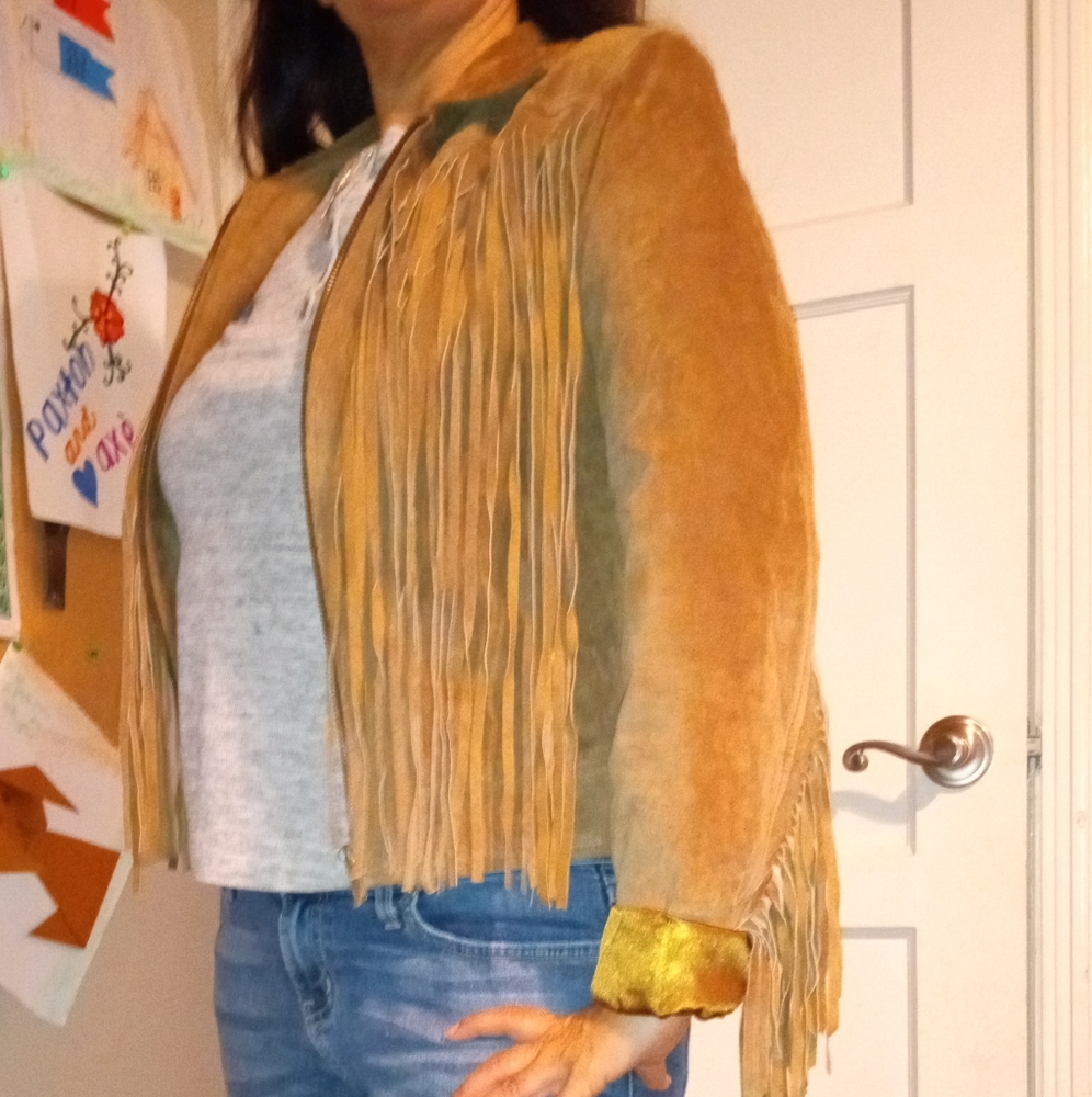 Vintage Rampage Suede Fringe jacket